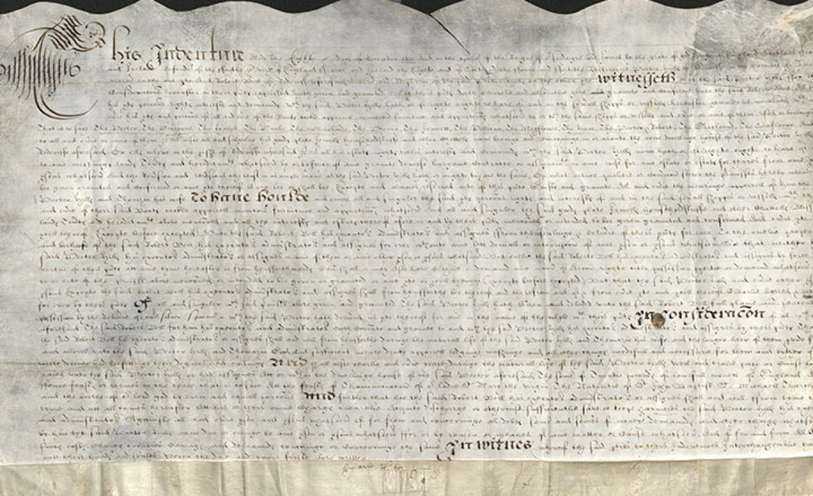 English Indenture for 13 Ships, Including “The Mayflowere”
