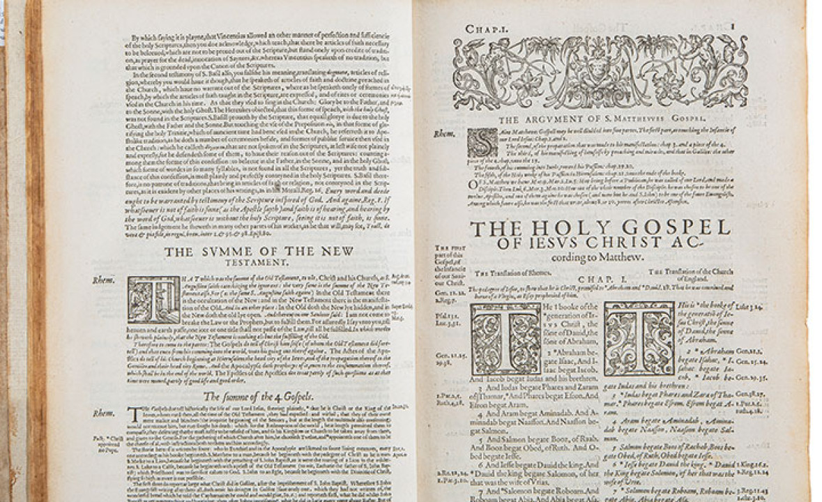 Rheims-Bishops’ Parallel New Testament, First Edition