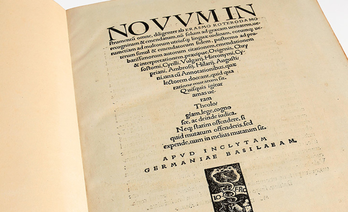 _Novum Instrumentum Omne_, Erasmus’s New Testament