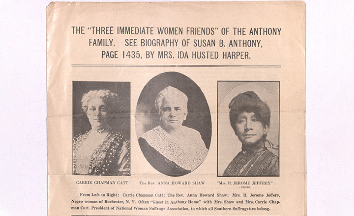 The “Three Immediate Women Friends” of the Anthony Family