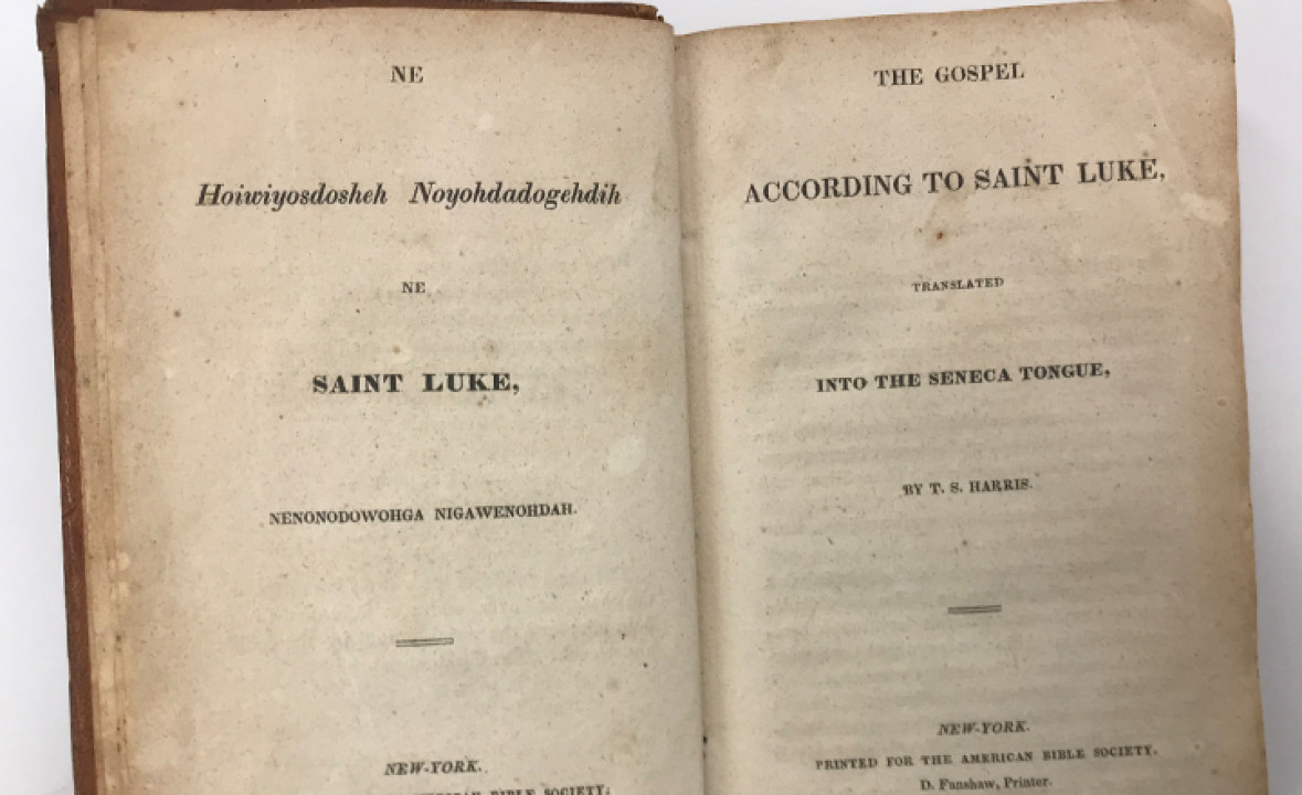 The Gospel of Luke in Seneca and English