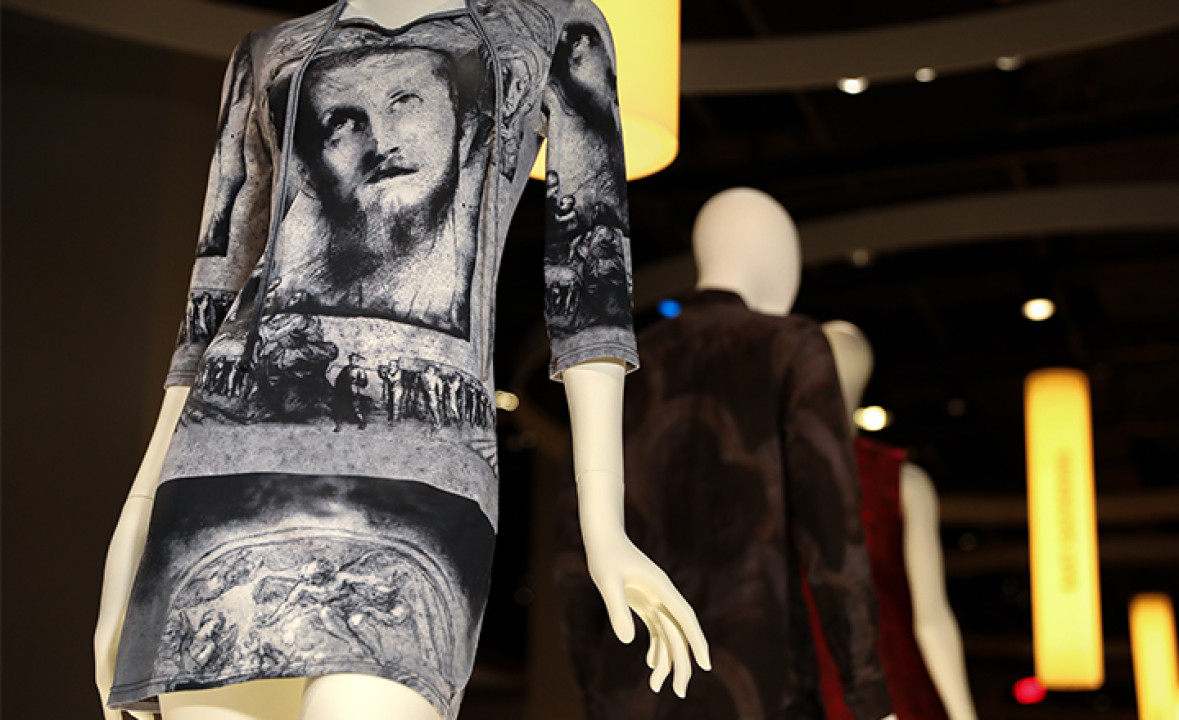 Jean Paul Gaultier Jesus Print Dress