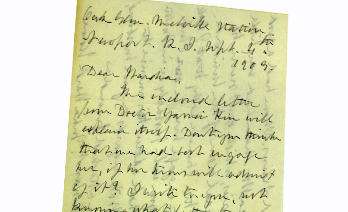 Handwritten Letter from Julia Ward Howe