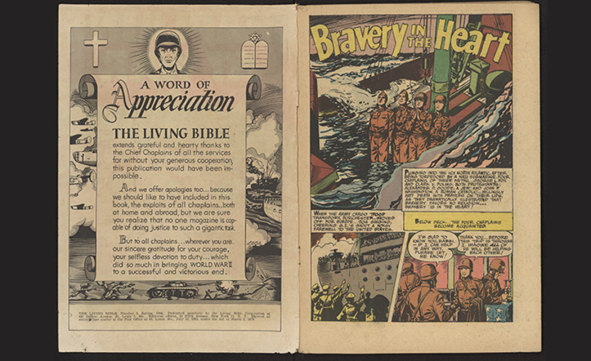 “Chaplains at War” Comic Book, The Living Bible, Number 3