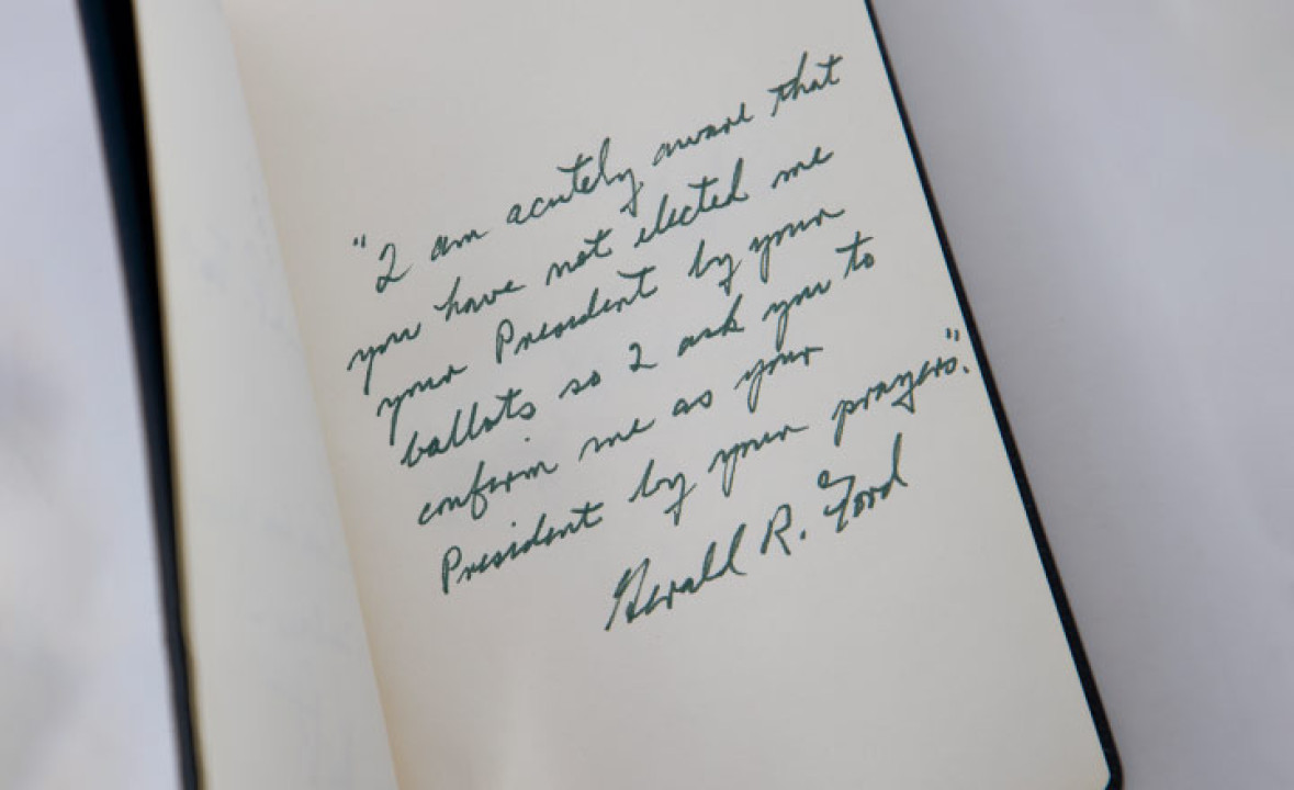 The Oxford Self-Pronouncing Bible, signed by Gerald Ford, Betty Ford, and Rosalynn Carter