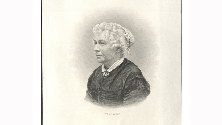 Engraving of Elizabeth Cady Stanton