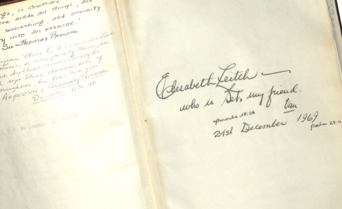 Holy Bible Belonging to Elisabeth Elliot Leitch