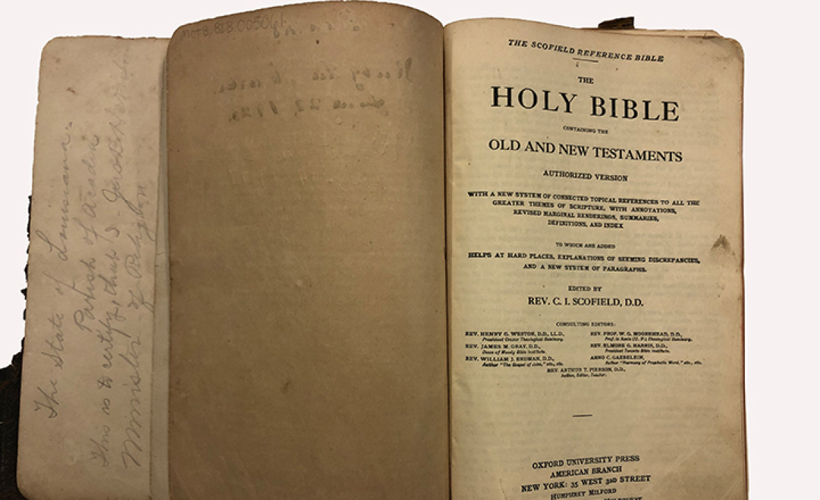 Scofield Reference Bible, First Edition