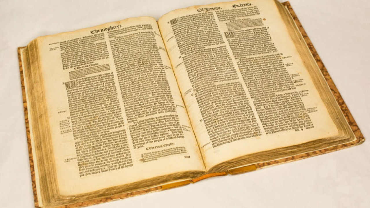 Portion of The Great Bible, 1 Kings 21–Hebrews 10