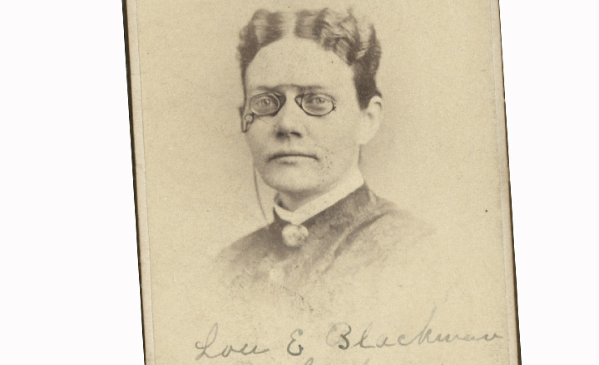 Carte de Visite Photograph of Lou E. Blackmer