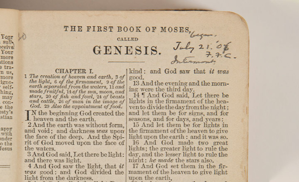 President Grover and First Lady Frances Folsom Cleveland’s Bible