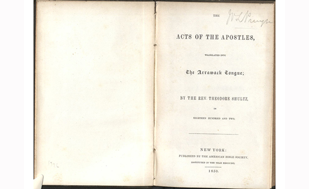 _The Acts of the Apostles_, Translated into the Arrawack Tongue
