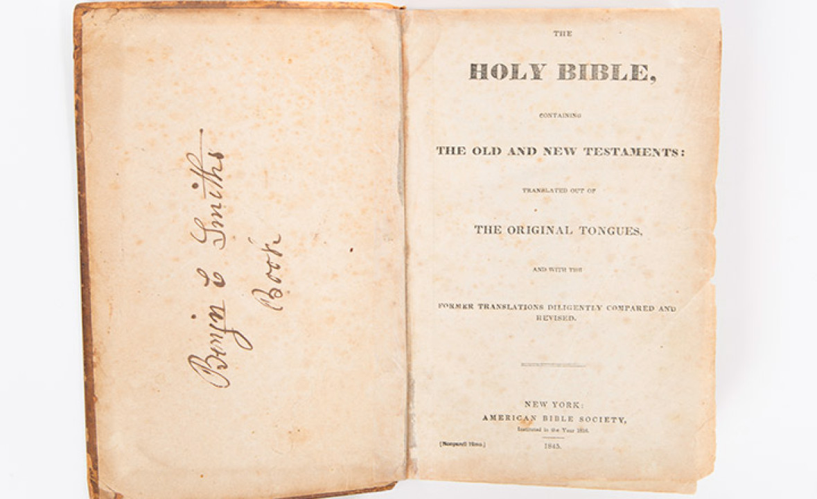 Benjamin C. Smith’s Bible, “The Pioneer Bible”