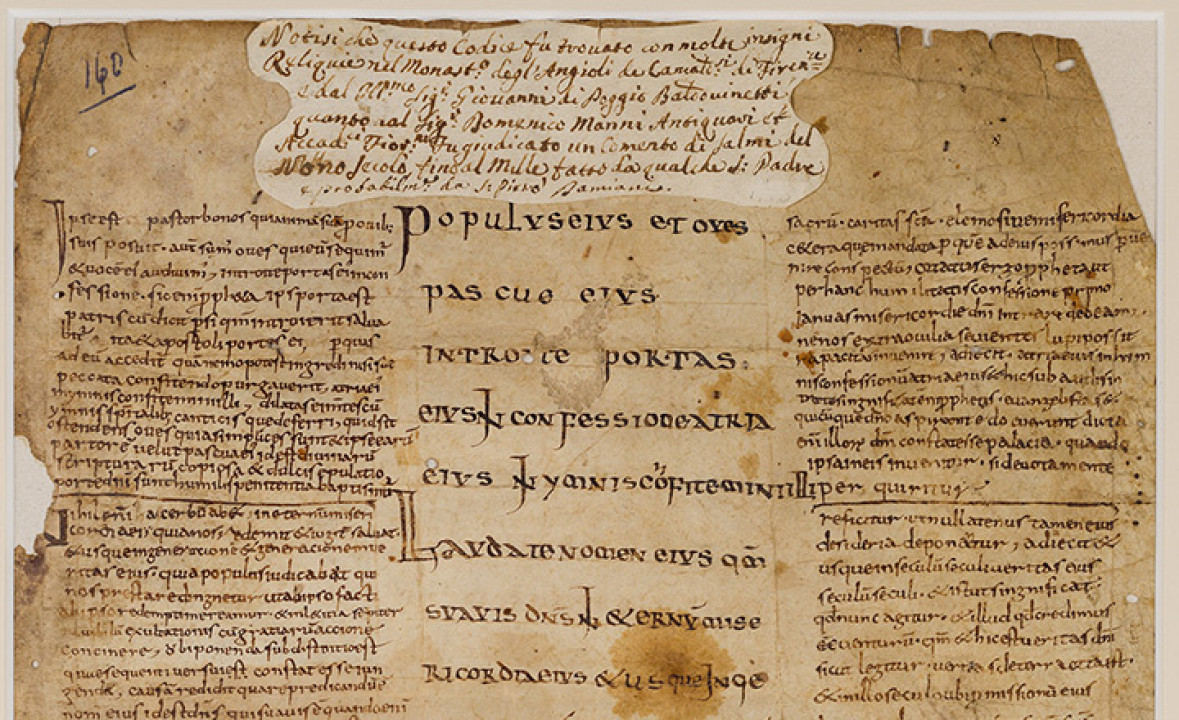 Leaf from the "Psalter of St. Romuald"