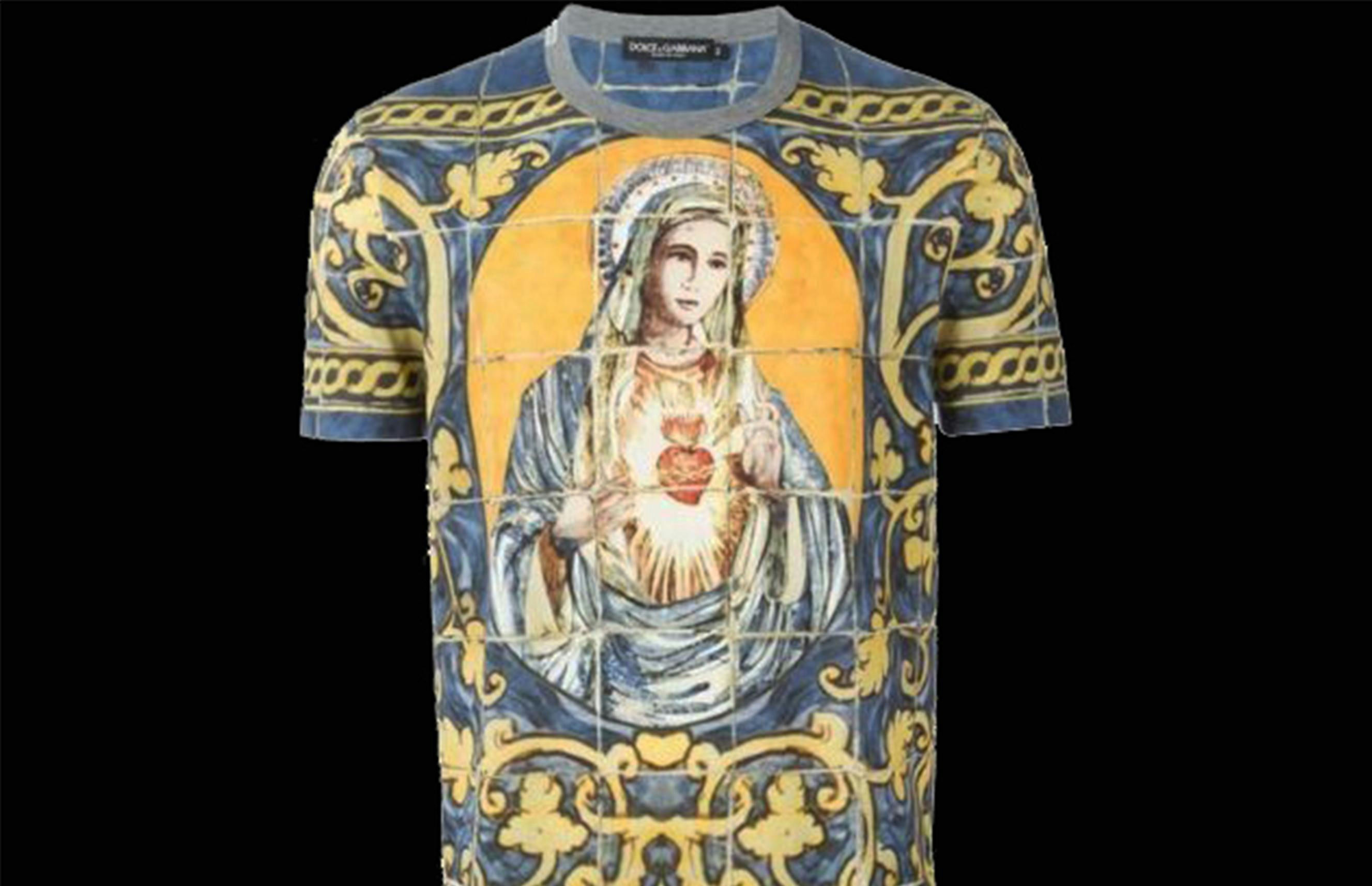 Dolce & Gabbana T-Shirt Featuring Mary of the Immaculate Heart